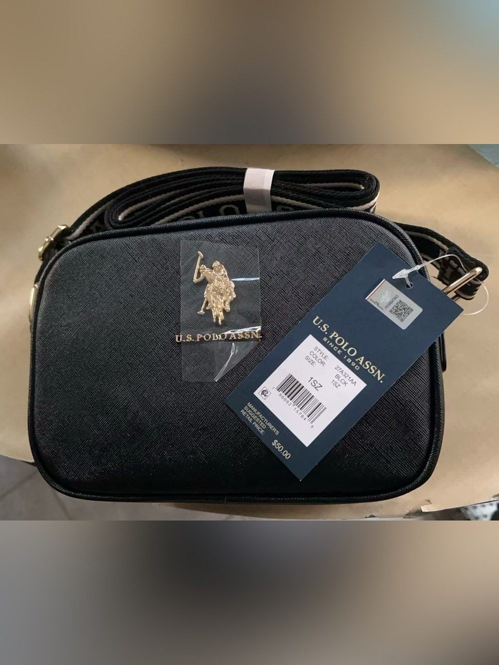 U.S. Polo Assn CLASSIC ZIP CROSSBODY BAG